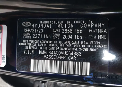 2021 Hyundai Elantra Sel из США, поврежденный, VIN KMHLS4AG0MU064883